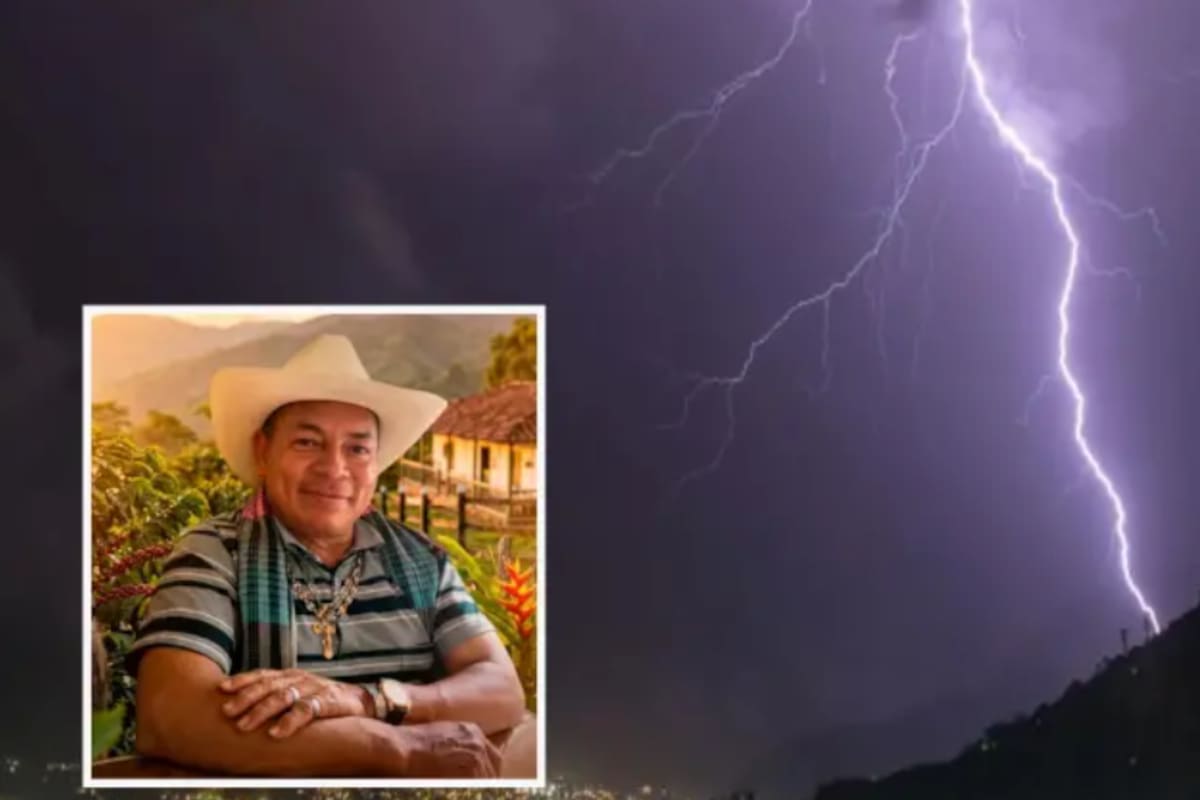 Un rayo cayó sobre un refugio improvisado y mató a un trabajador en Montebello, Antioquia.