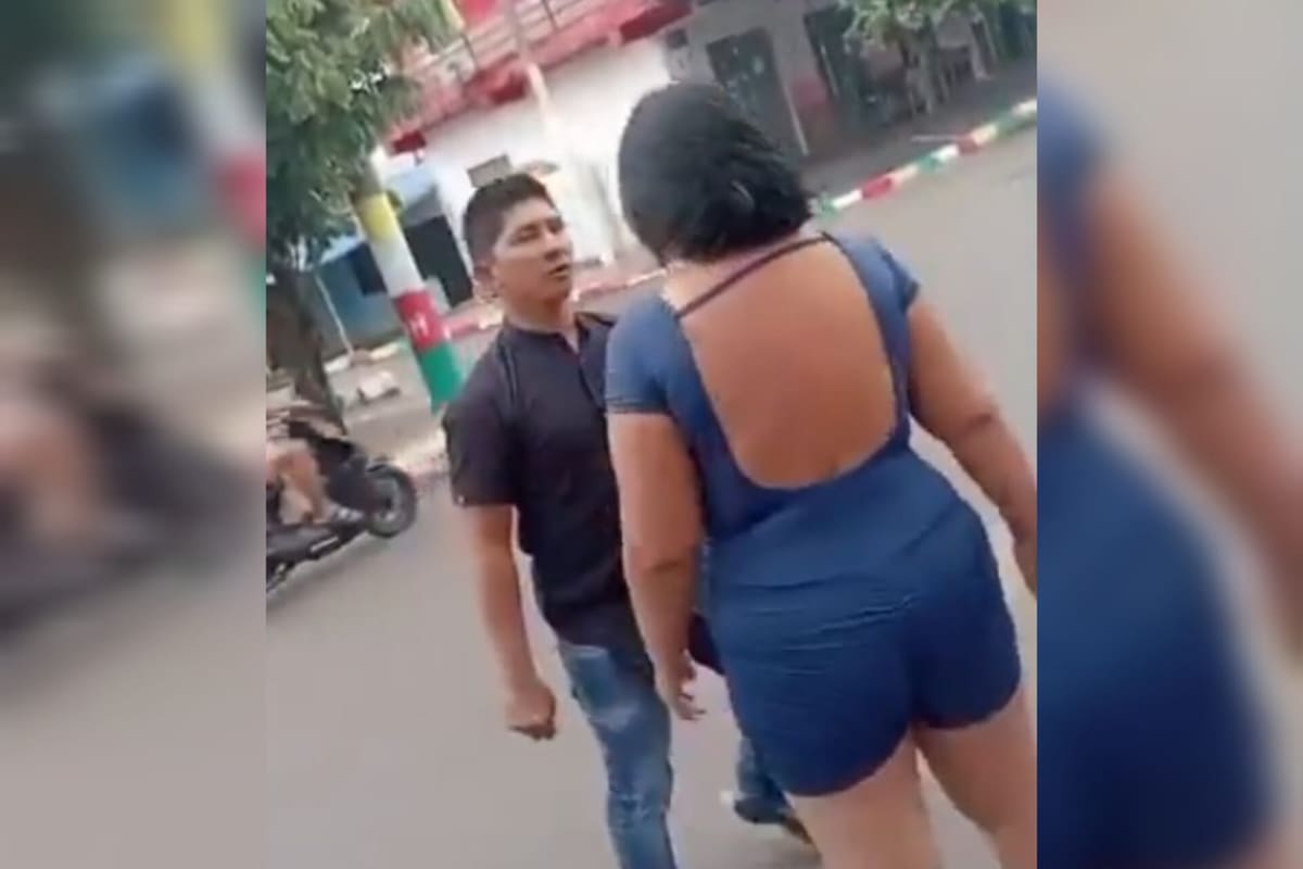 Aunque el agresor fue capturado, quedó en libertad.
Foto: Captura de video.