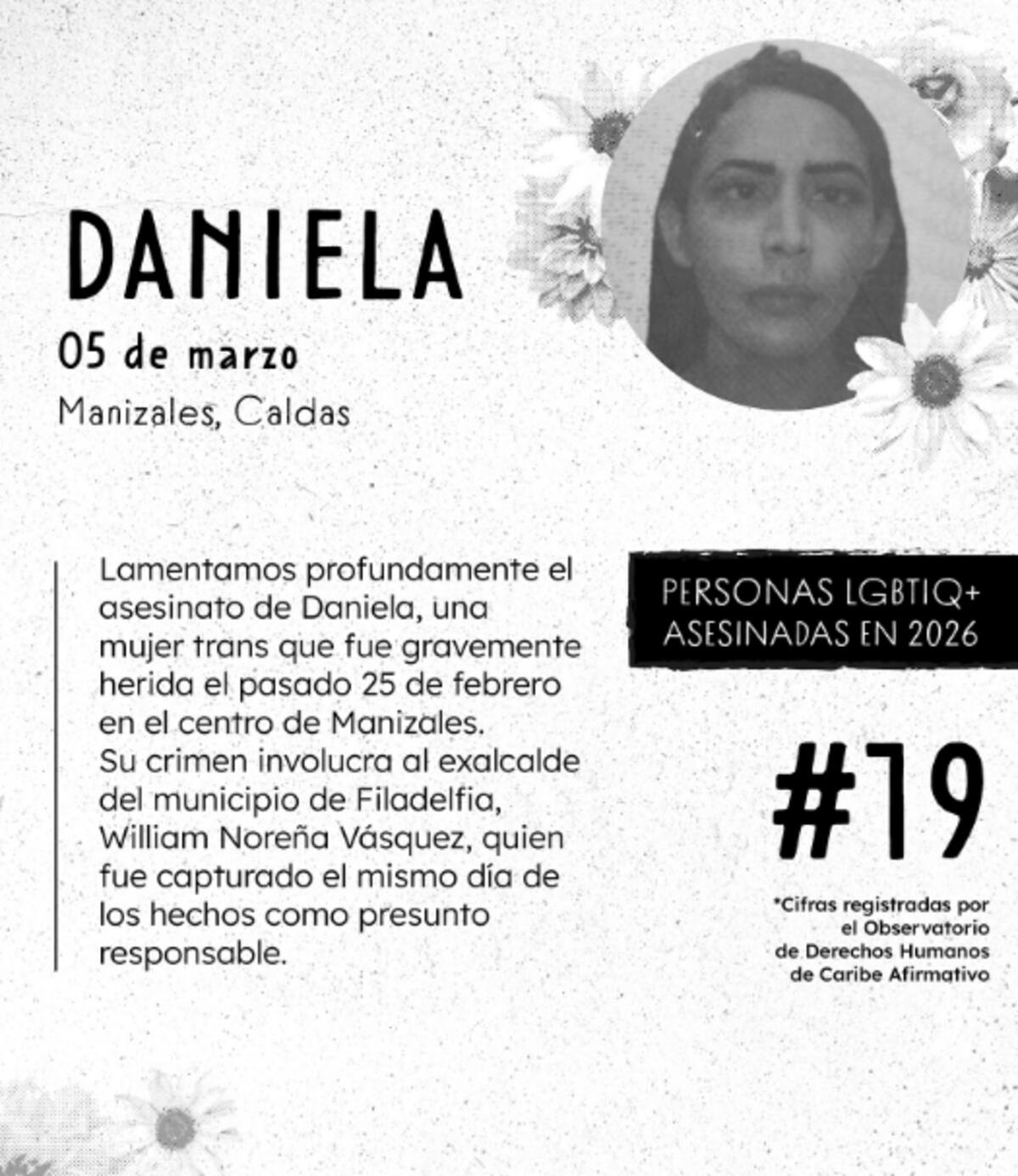Colectivos exigen justicia tras el asesinato de Daniela.