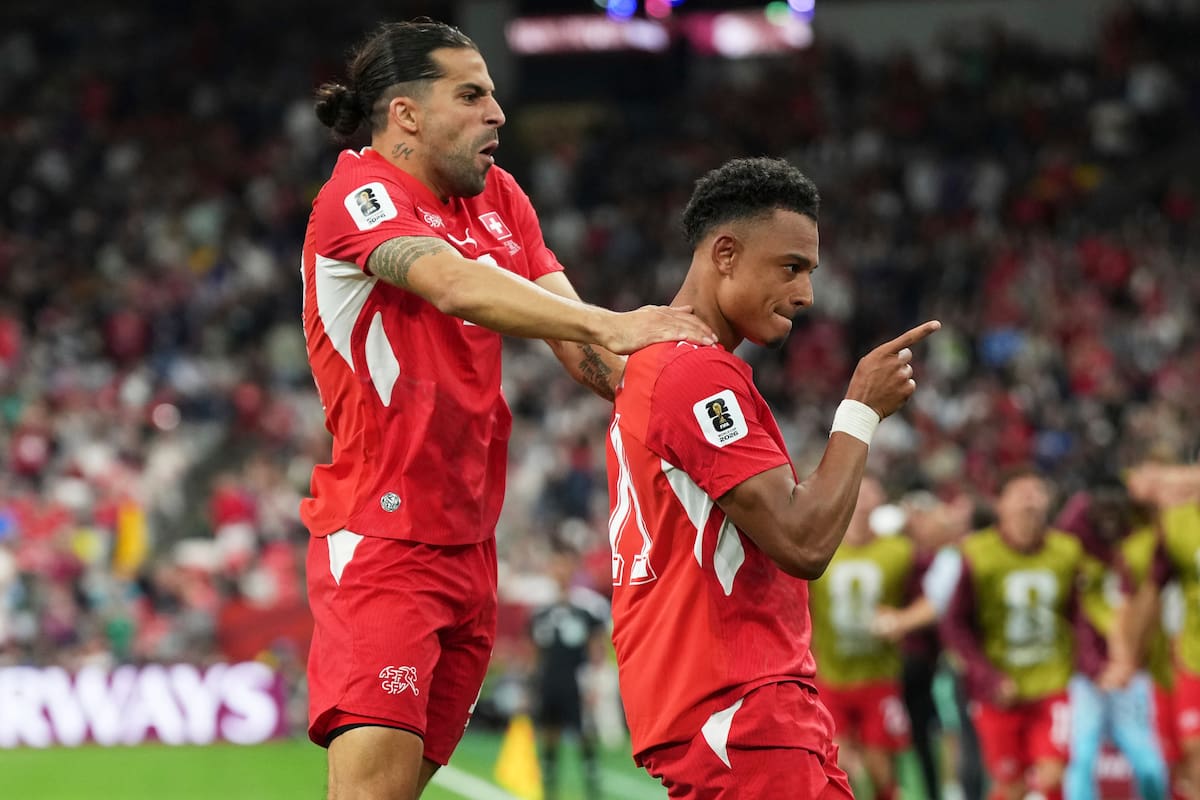 Suiza le ganó a Argelia. (AP Foto/Abbie Parr)