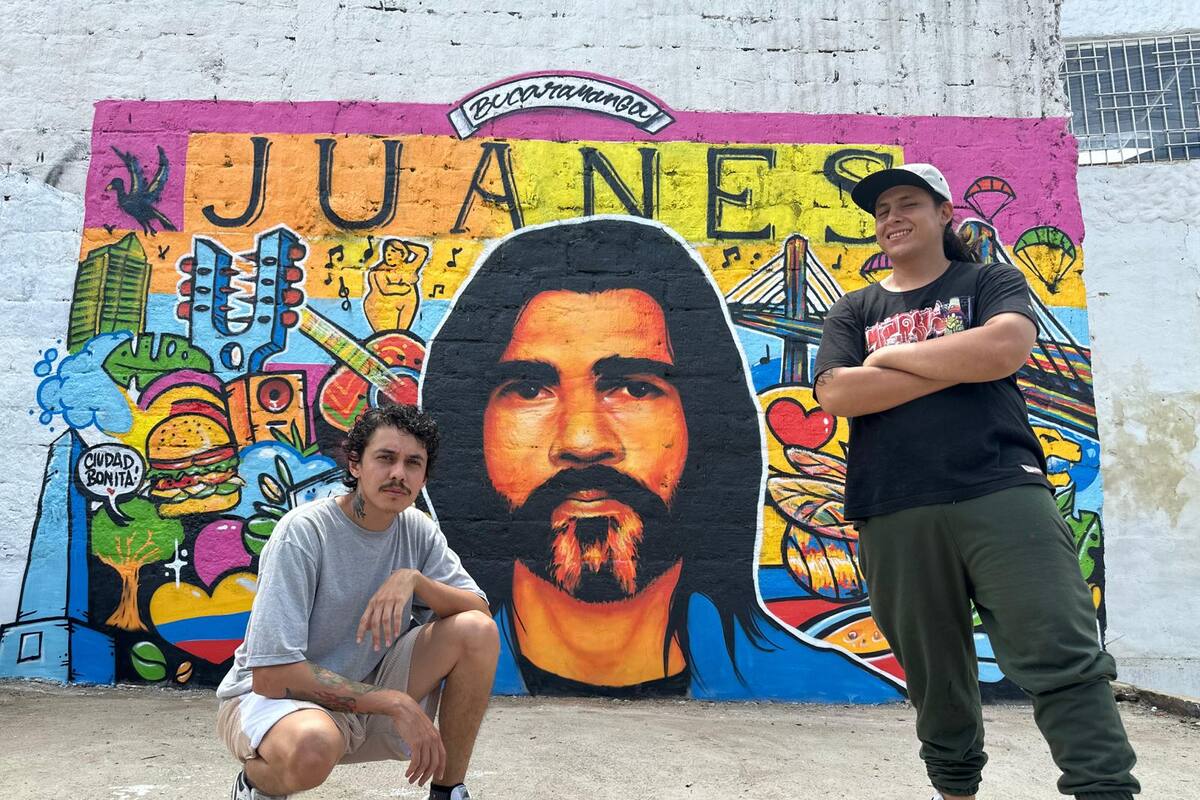 Los artistas pretenden recuperar espacios con color y arte.