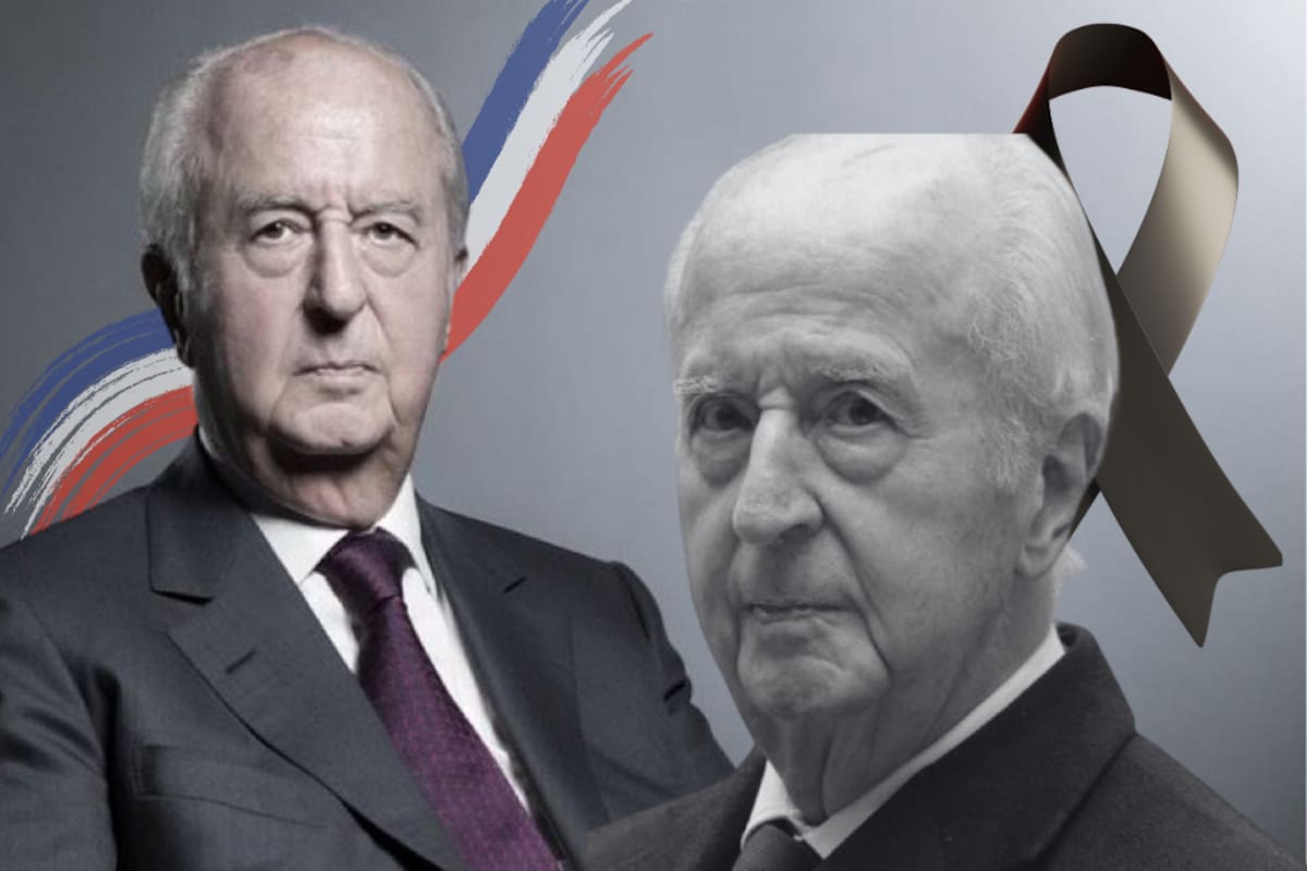 Édouard Balladur fue primer ministro de Francia entre 1993 y 1995 y tuvo una larga trayectoria en la política y la administración pública del país. Fotos tomadas de: X.