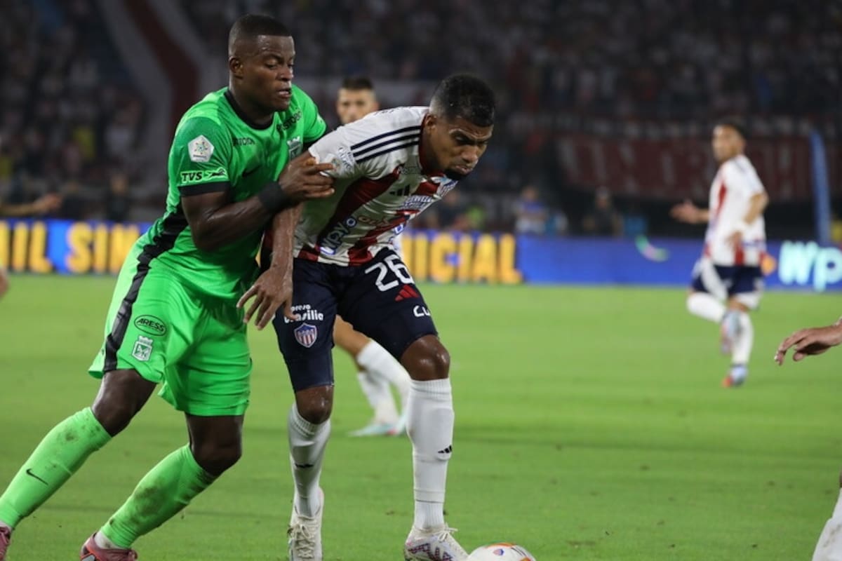 Nacional y Junior se enfrentarán por cuarta vez en la final de la Liga BetPlay, desde que existen los torneos cortos en 2002. Foto: Colprensa.
