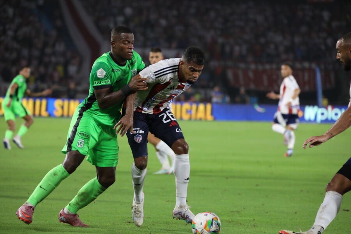Nacional y Junior se enfrentarán por cuarta vez en la final de la Liga BetPlay, desde que existen los torneos cortos en 2002. Foto: Colprensa.