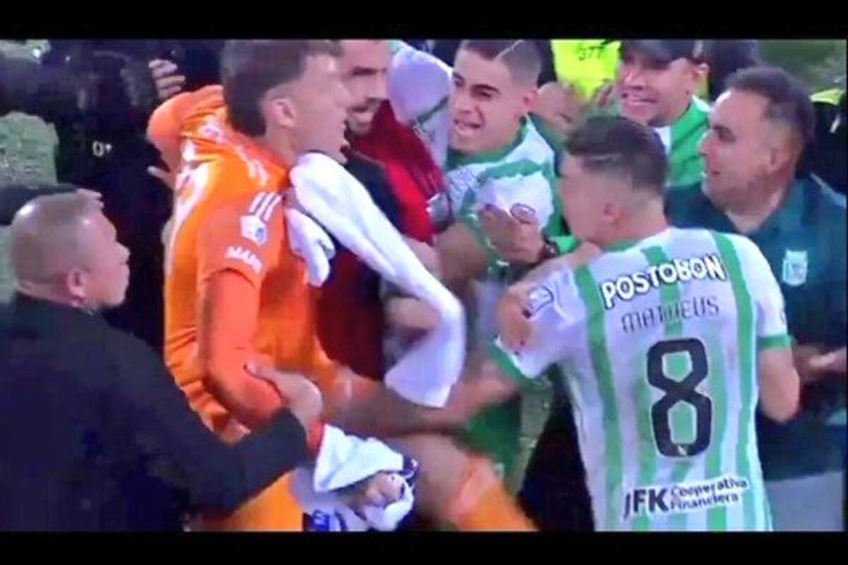 Dimayor revela la dura sanción tras la pelea en el “clásico paisa” y enciende el cierre de los cuadrangulares. Foto: Captura de pantalla.
