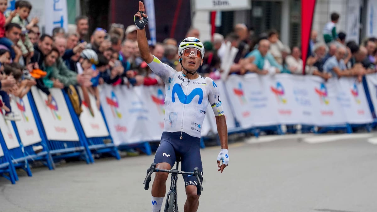 El colombiano Nairo Quintana, ganador de la Vuelta a Asturias. //Foto, EFE: Paco Paredes