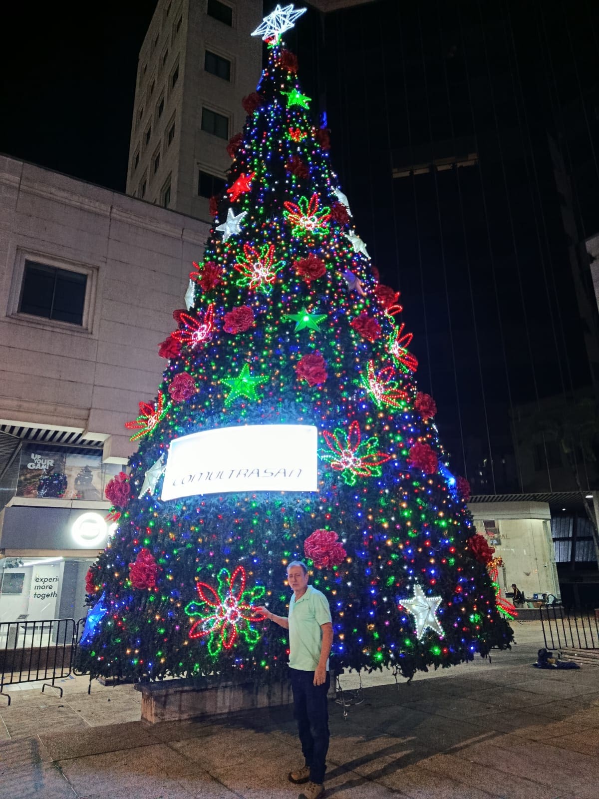 Así luce este año el árbol de Navidad de la 27 con 36.