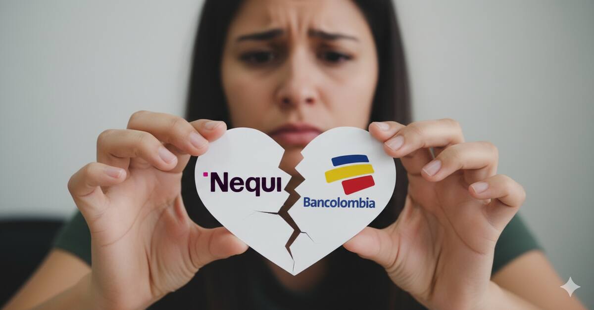 Recientemente se realizó este anuncio de la separación de Nequi y Bancolombia // Generada con Inteligencia Artificial.