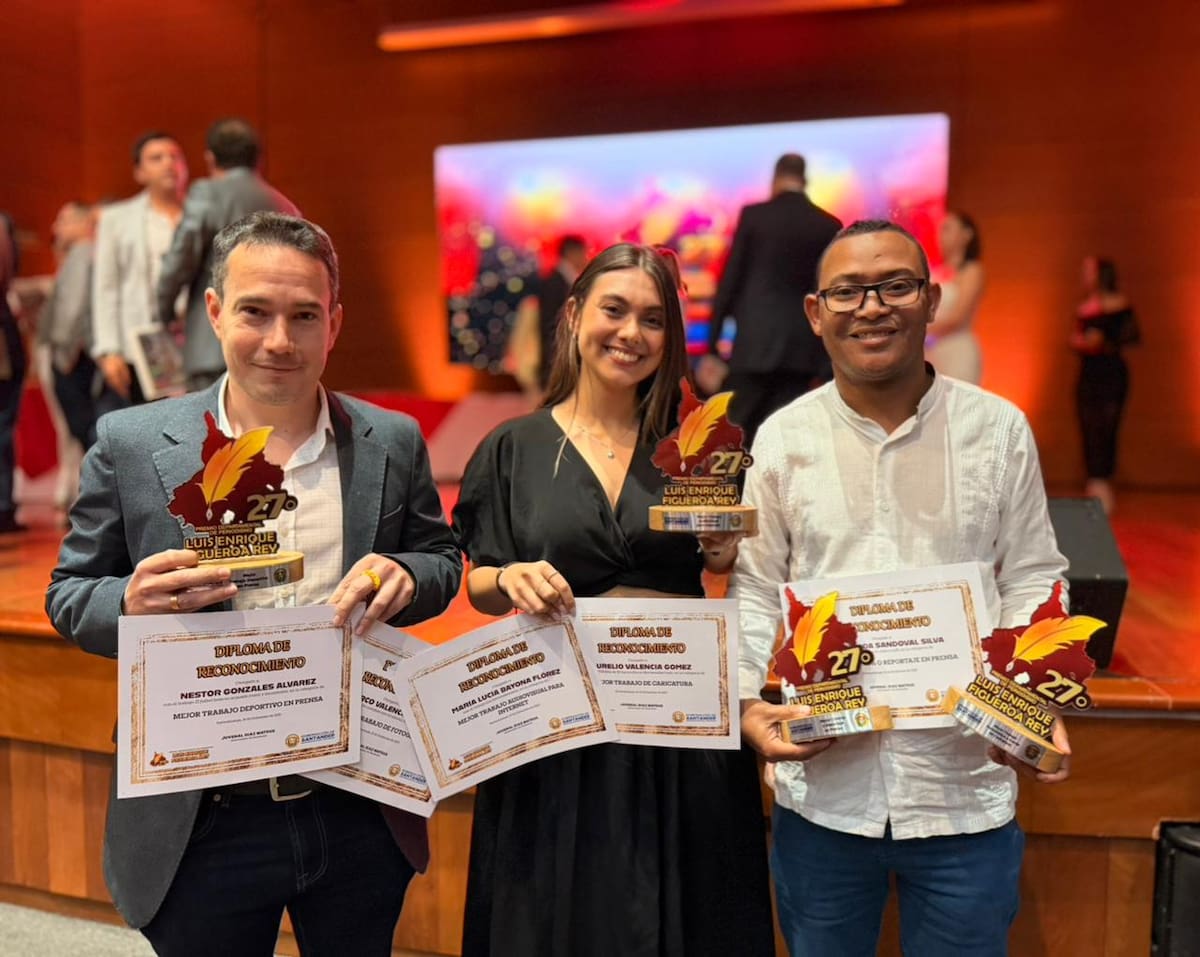 Premios Luis Enrique Figueroa Rey, el reconocimiento que exalta la excelencia del periodismo en Santander y en Colombia. /FOTO: Vanguardia