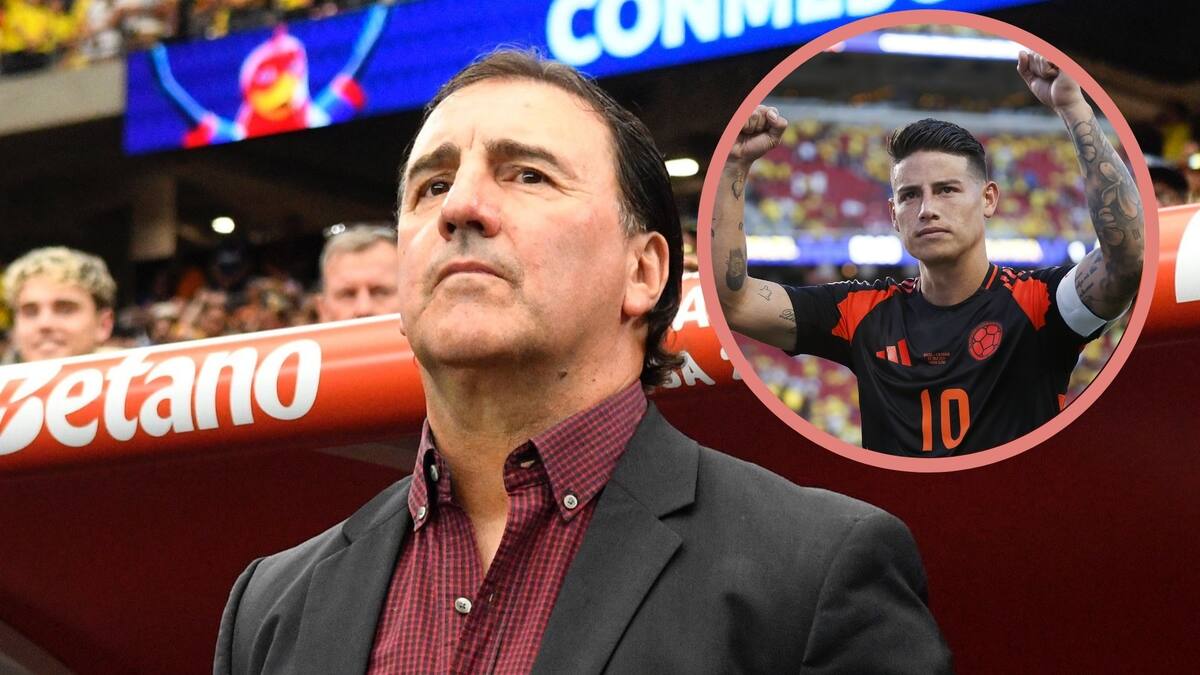 Néstor Lorenzo, director técnico de la Selección Colombia, habló sobre el presente de James Rodríguez. //Colprensa - EFE - EU