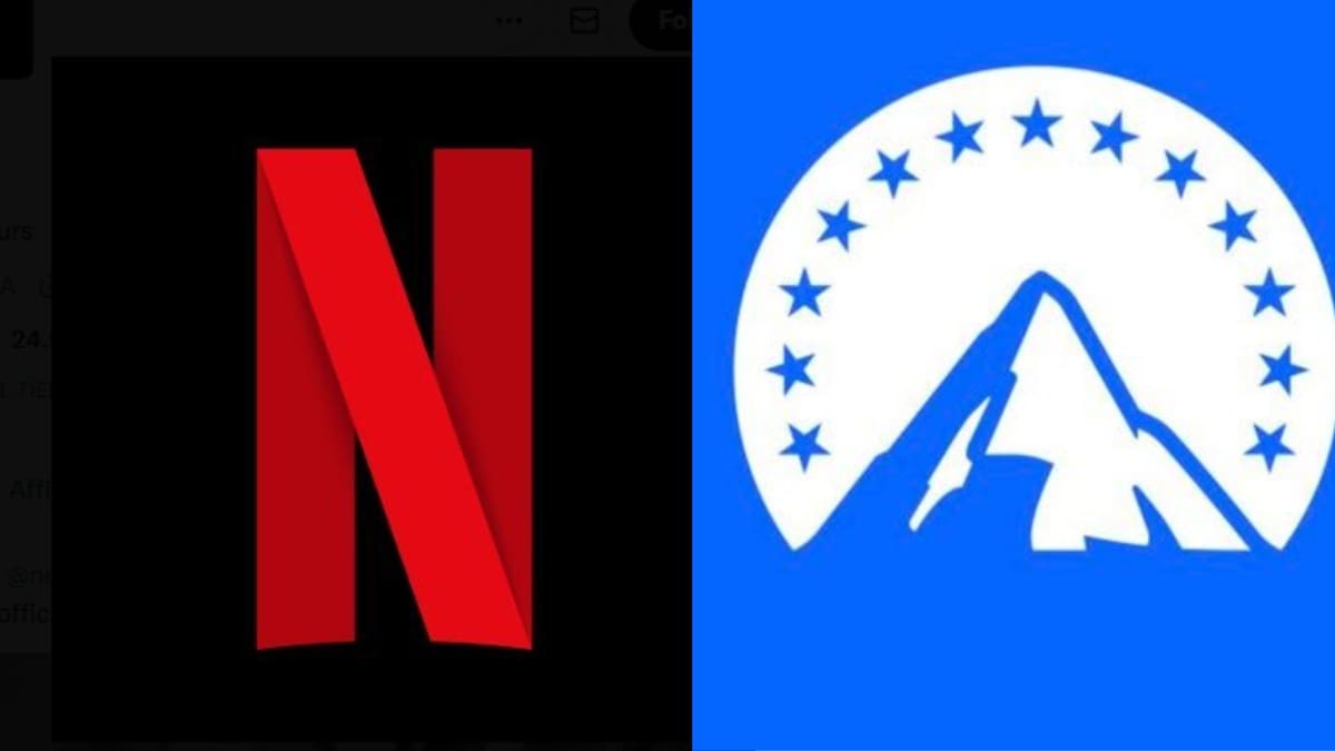 Netflix y Paramount. // Fotos tomadas de X @Netflix y @Paramount