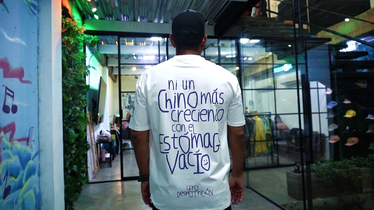 "Ni un chino menos creciendo con el estómago vacío". Foto: Juan Ortega/ VANGUARDIA