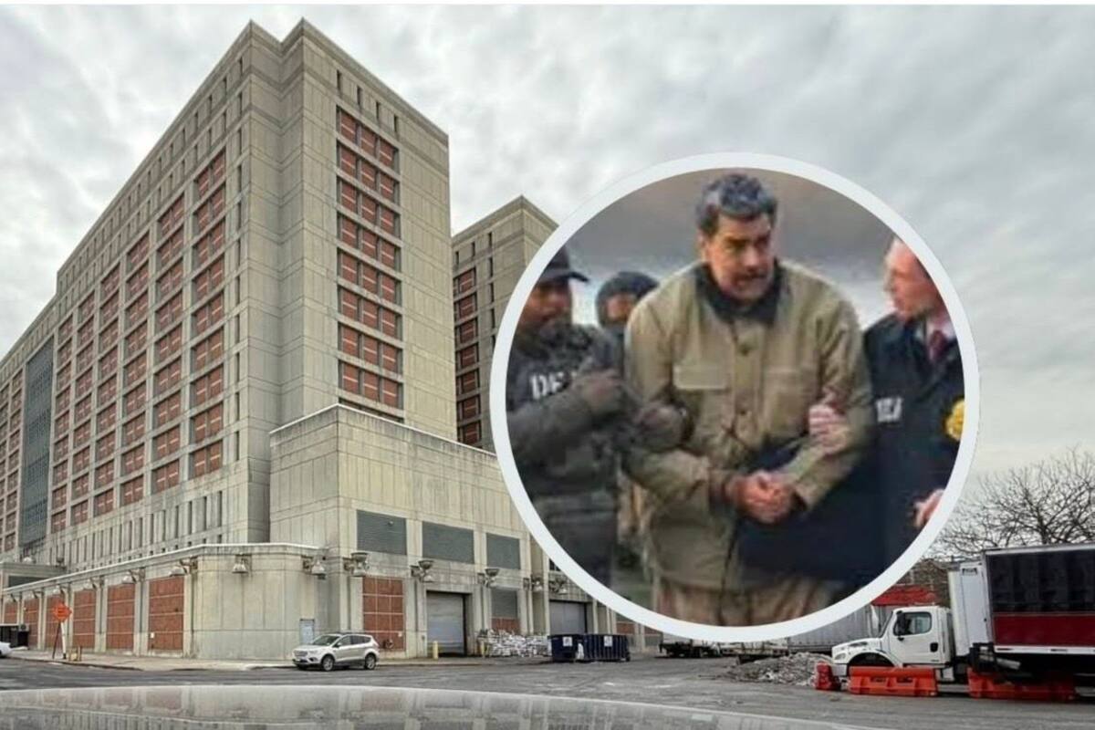 Nicolás Maduro y su esposa, Cilia Flores, comparecieron ante el tribunal vestidos con uniformes de prisión y utilizando auriculares para la traducción.