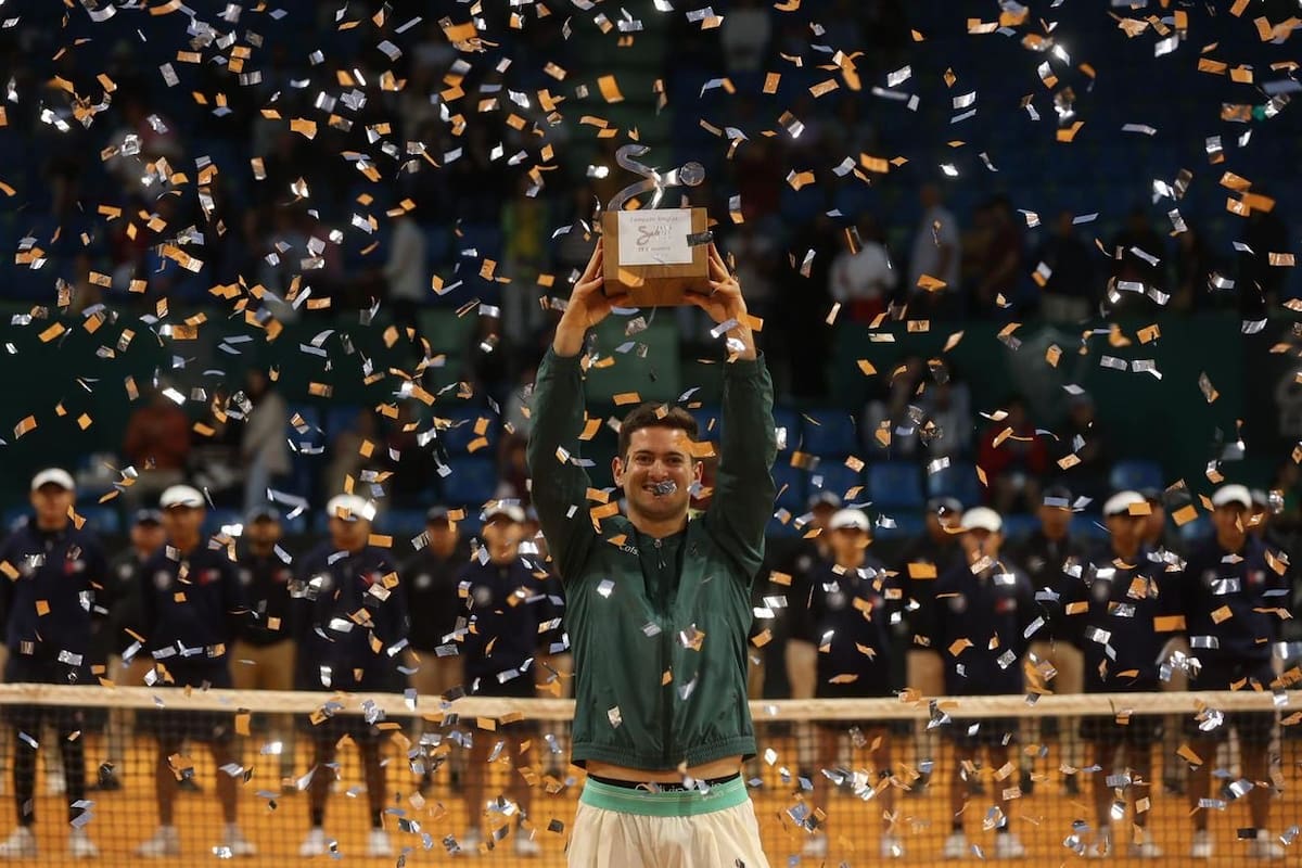 Nicolás Mejía campeón en San Luis de Potosí 2026: vence a James Duckworth y alcanza su mejor ranking ATP. Foto: Ministerio del Deporte