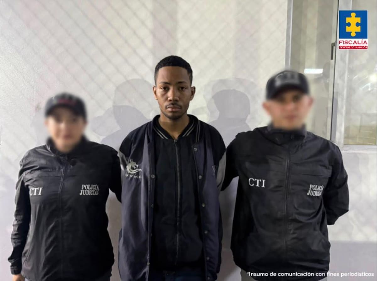 Shenner José Rojas Lárez fue capturado por el CTI y enviado a prisión por el caso de Ana Lucía, de 9 años. //FOTO: FISCALÍA GENERAL DE LA NACIÓN.