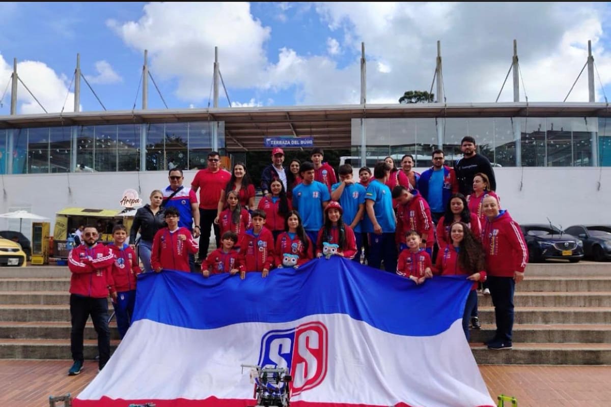 Niños de Bucaramanga suben al podio nacional de robótica VEX IQ. Foto suministrada/VANGUARDIA