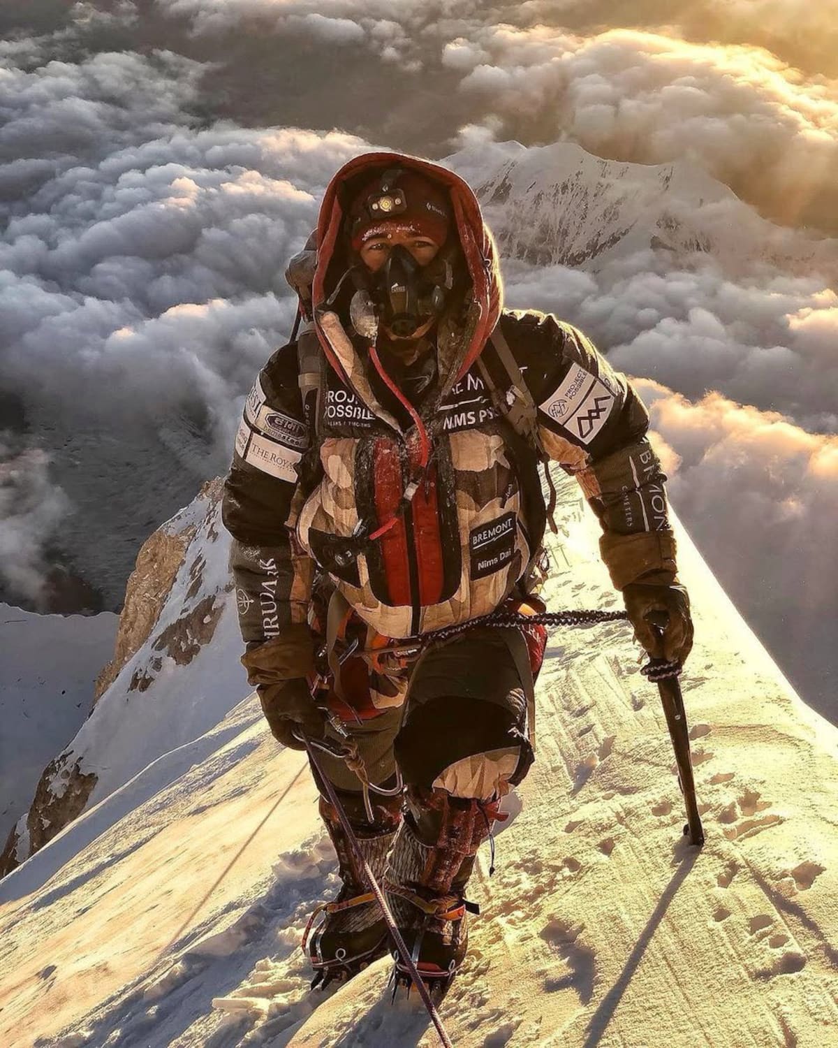 Nirmal Purja, entre los 10 alpinistas muertos tras ser golpeados por una avalancha en el Broad Peak, en Pakistán.