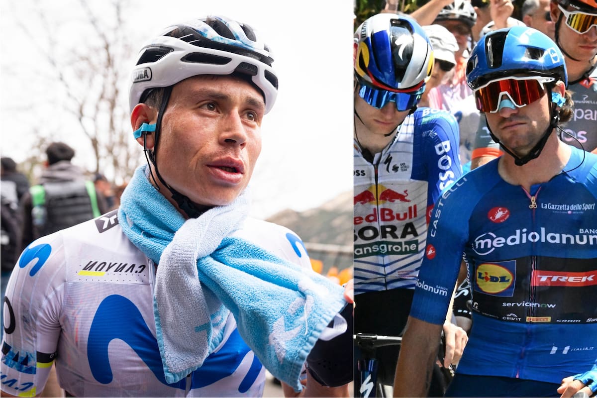 “No tienen palabra”: Einer Rubio explotó y Ciccone respondió tras la pelea en el Giro de Italia. Foto: EFE.