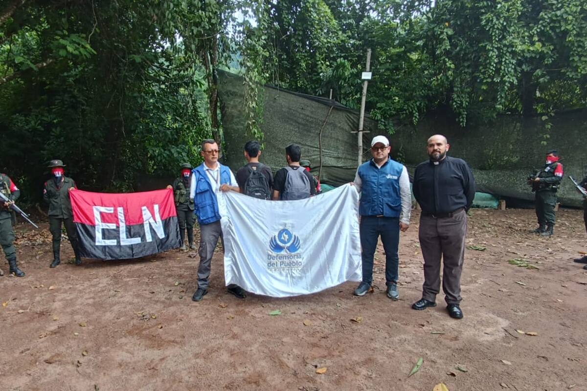 Norte de Santander. Junio 14 de 2024. La Defensoría del Pueblo lideró una misión humanitaria que permitió la liberación de dos menores que estuvieron secuestrados por el ELN desde abril. (Cortesía - Defensoría del Pueblo)