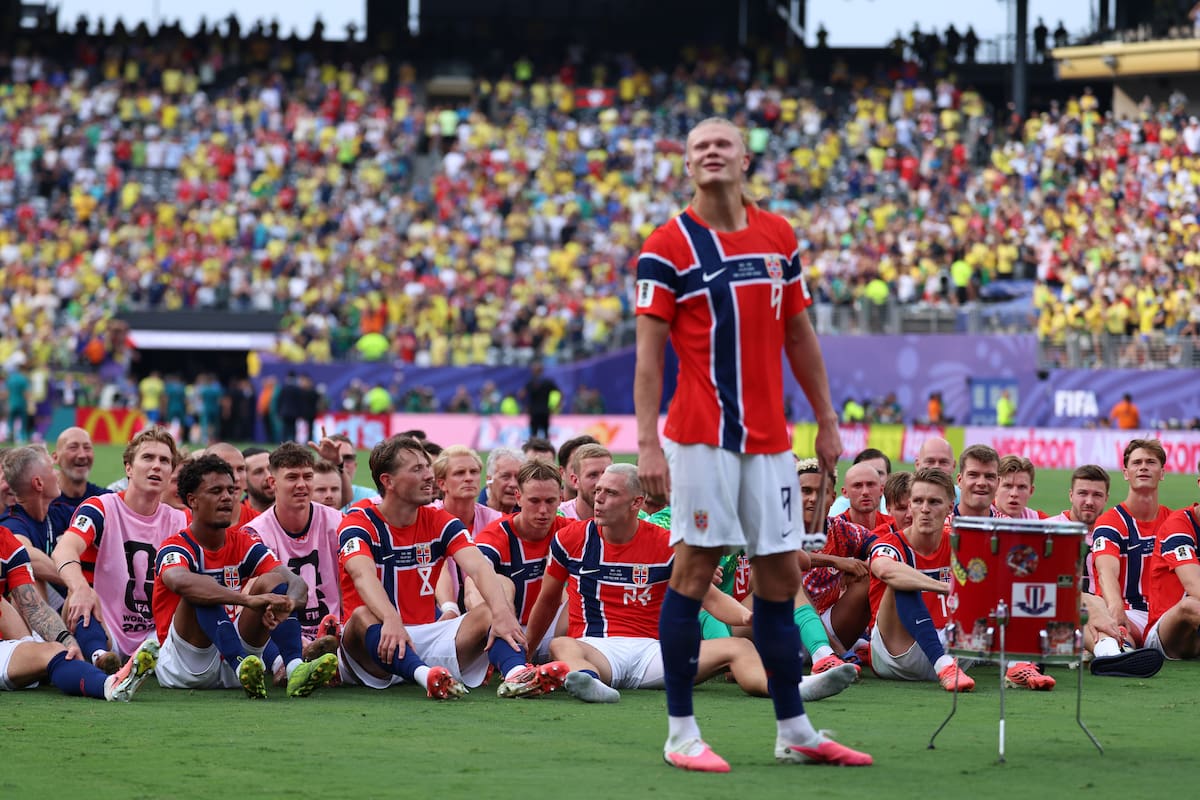Erling Haaland puso a Noruega a sus pies tras la extraordinaria presentación ante Brasil en el Mundial 2026. EFE/EPA/OLGA FEDOROVA