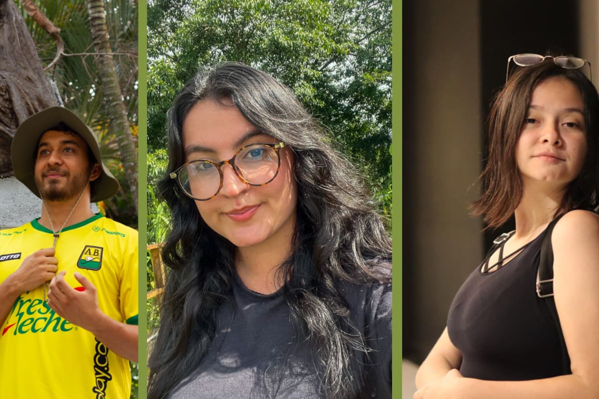 Juan David Campos, Nayely Hernández y Angélica María Becerra, tres nuevas voces de Bucaramanga que en 2026 enriquecerán la escena editorial independiente. / Fotografías suministradas