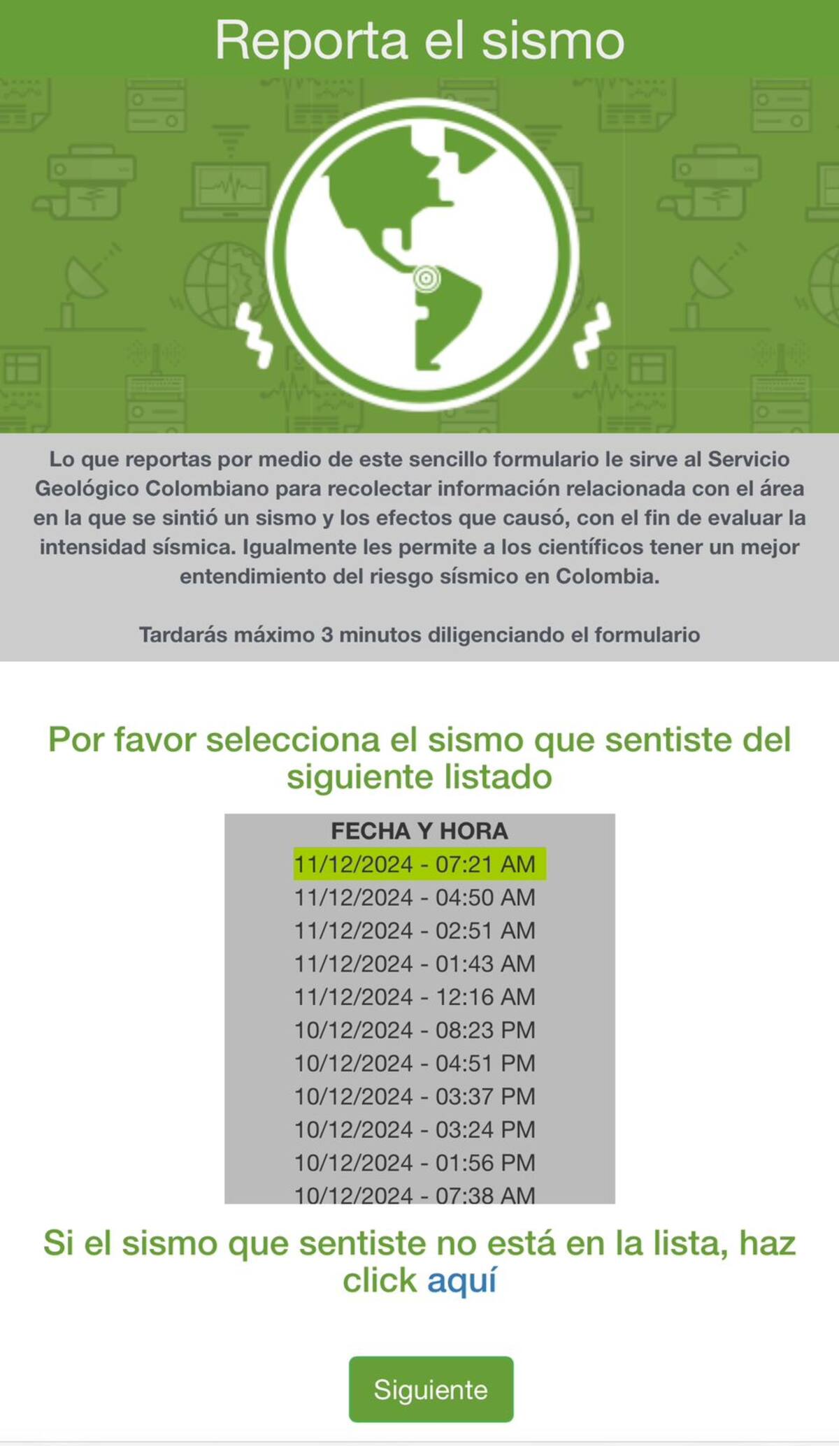 Nuevo sismo en Santander: Temblor de magnitud 3.9 en Los Santos. Foto: Servicio Geológico Colombiano