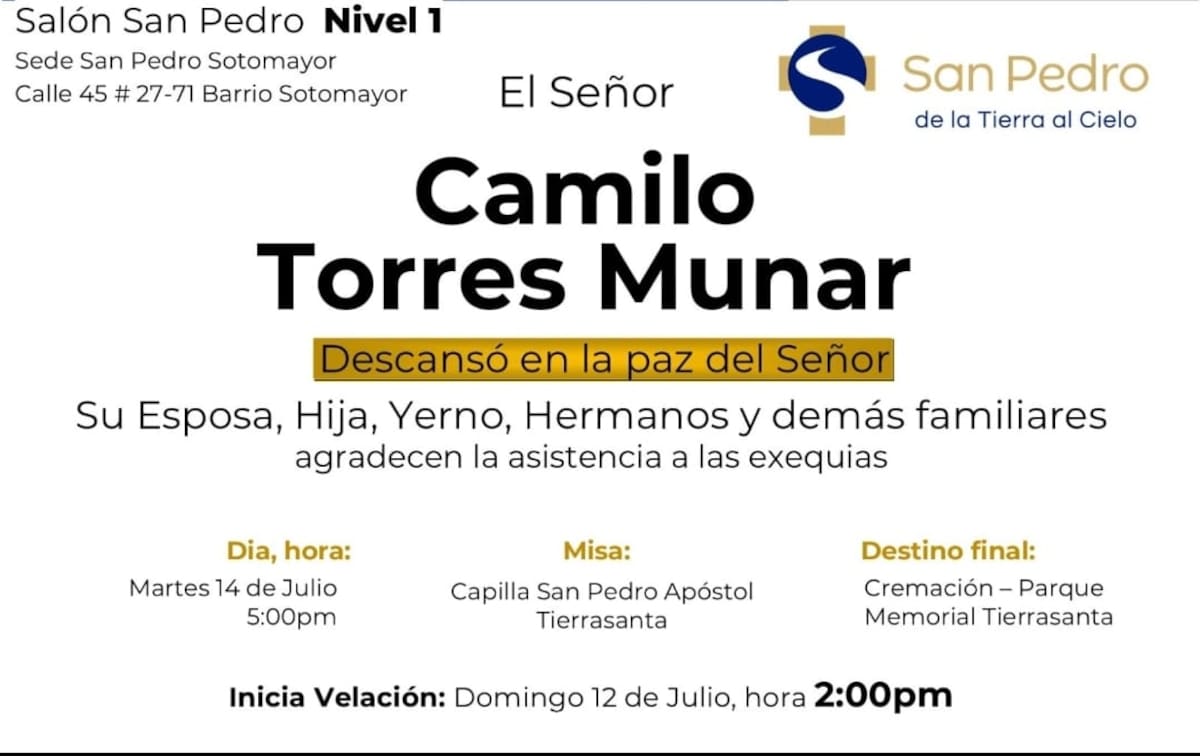 Datos de su velación.