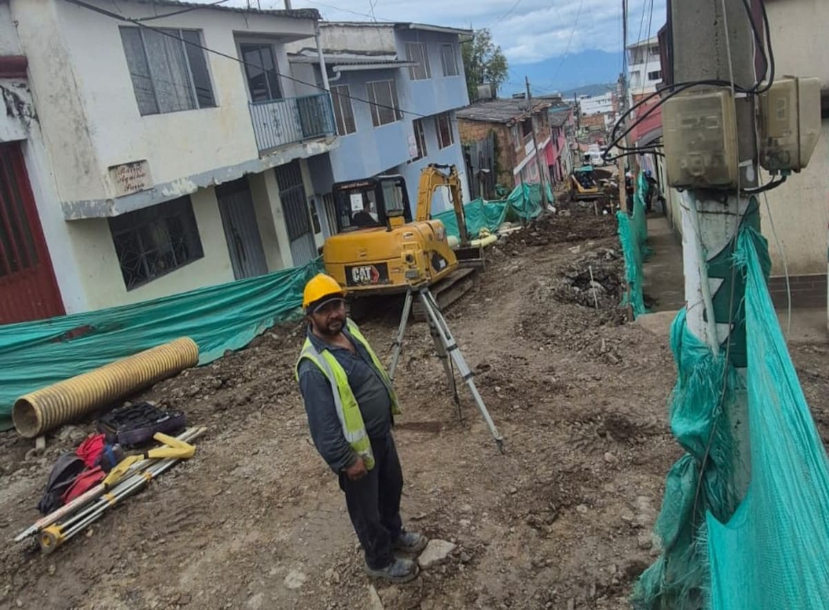 Obras del Plan Maestro del Alcantarillado de Vélez, fase II (Juan Carlos Chio / VANGUARDIA)
