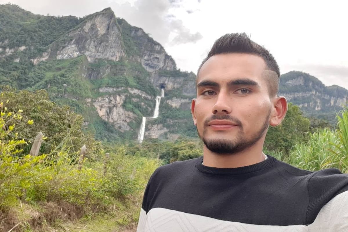 Cristian González Ariza, es la víctima de este hecho.
Foto: redes sociales.
