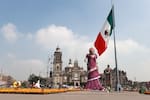Catrina gigante en México rompe récord Guinness con 33.41 metros de altura