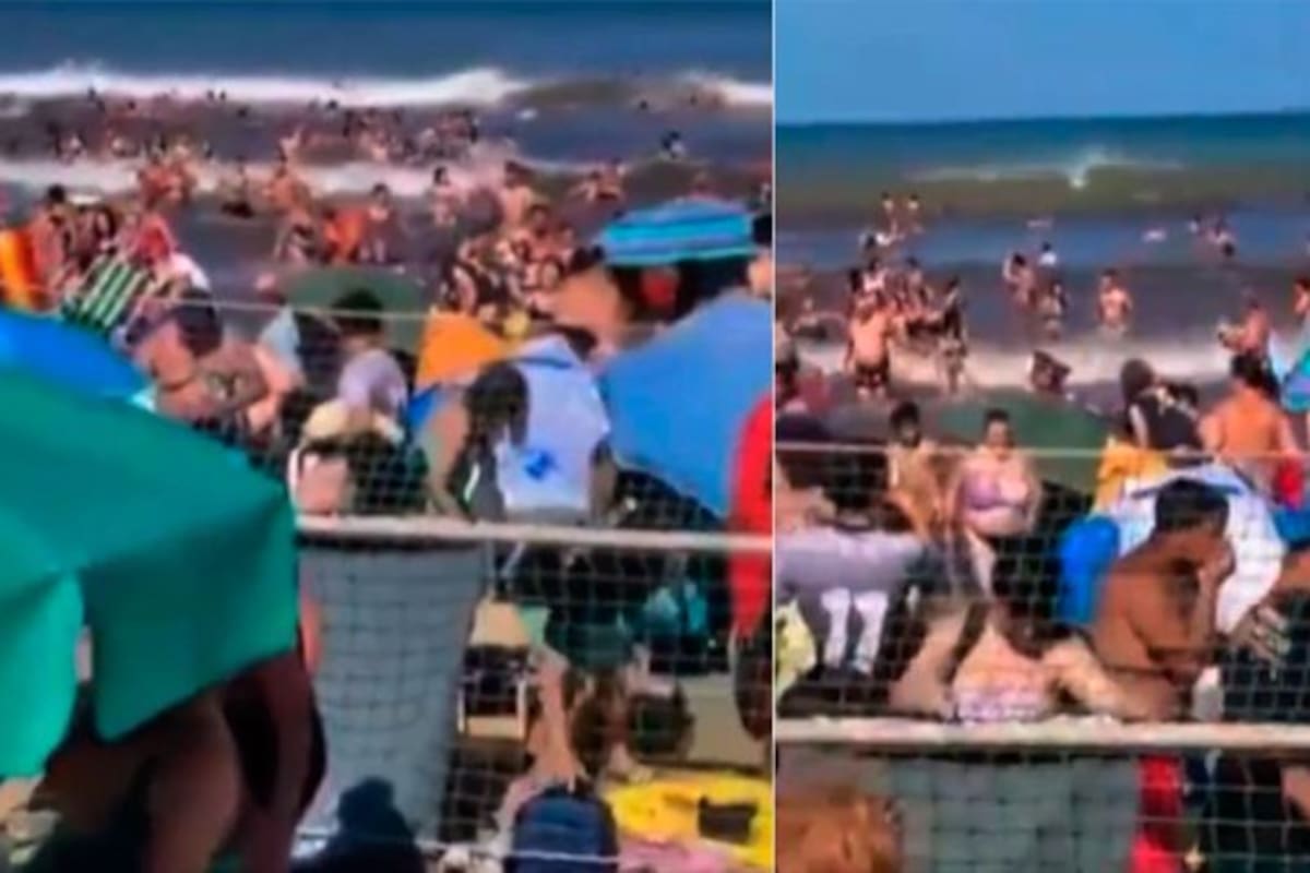 Tsunami en la costa argentina: una ola gigante mató a un hombre y dejó al menos 35 heridos.