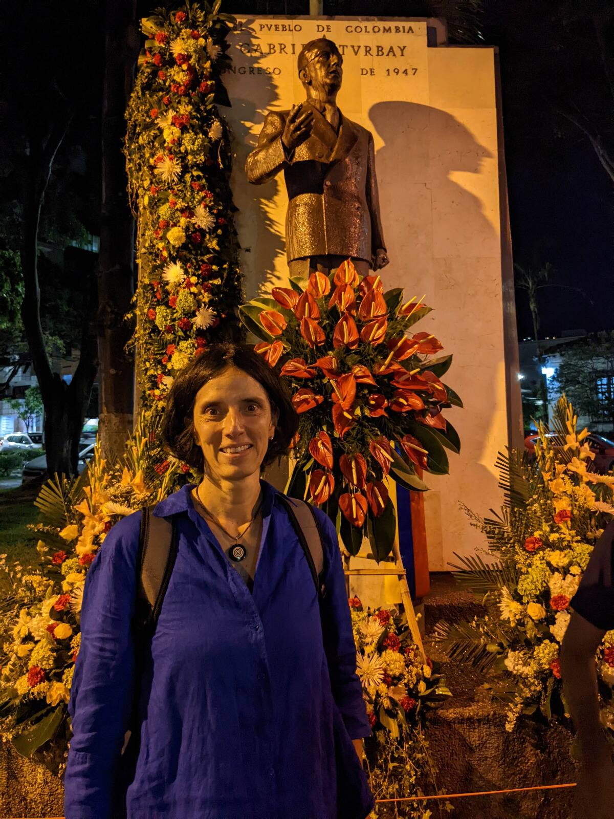 Olga Lucía González en el Parque Turbay, en Bucaramanga. Foto suministrada/VANGUARDIA