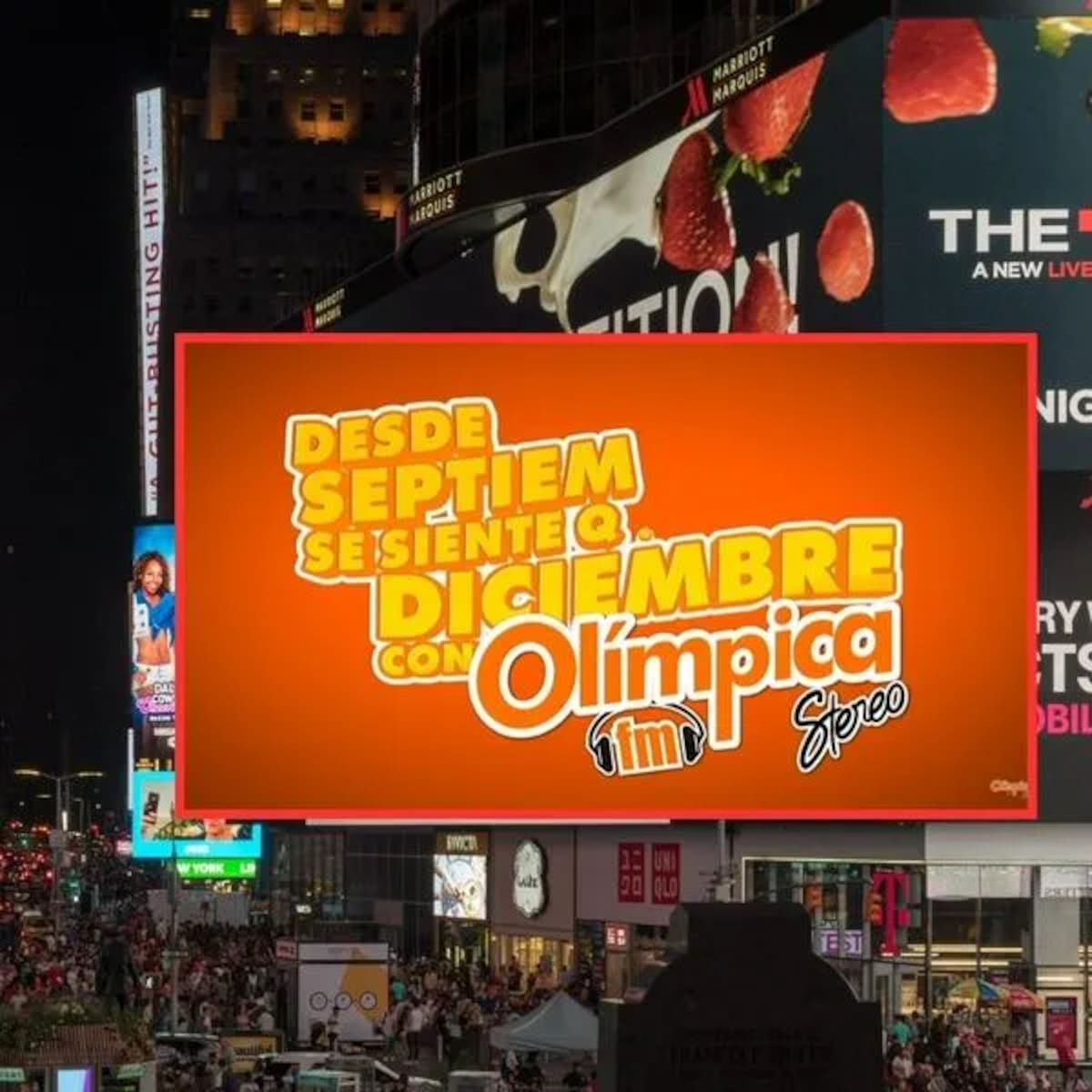 El tradicional mensaje de Olímpica Stereo, que cada año marca para muchos colombianos el comienzo de la temporada decembrina, volvió a cruzar fronteras. Foto: Recreada