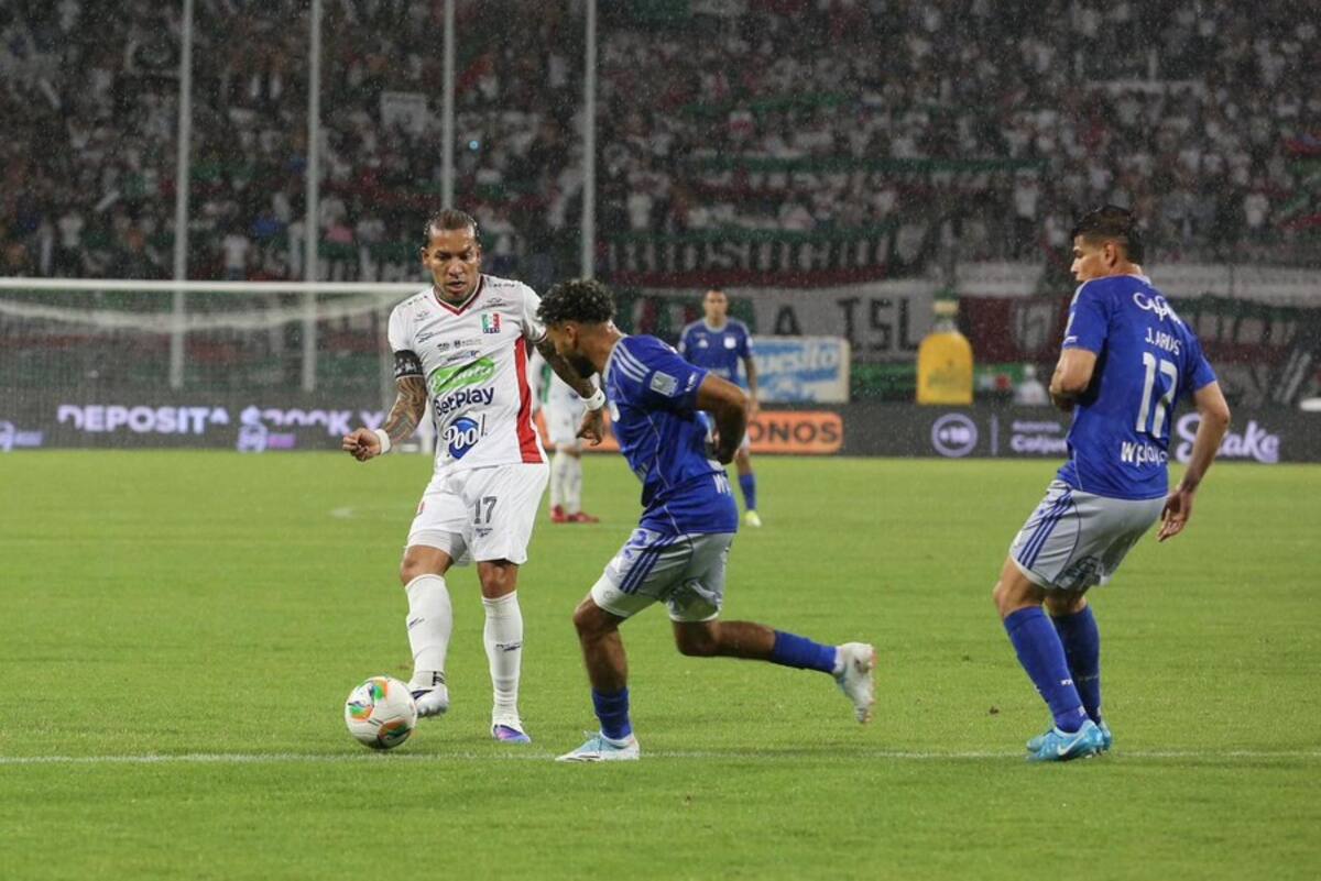 Millonarios goleó 4-1 a Once Caldas, en condición de visitante, en juego de la fecha 13 de la Liga BetPlay I de 2026. Foto: Colprensa.