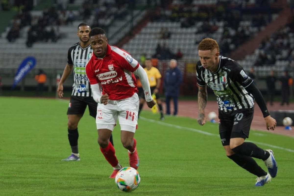 Once Caldas y Santa Fe protagonizan un atractivo duelo en la fecha 2 de la Liga BetPlay II de 2026. Foto: Colprensa.