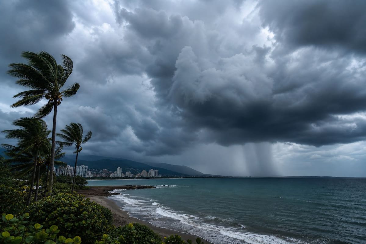 Onda tropical en desplazamiento hacia Colombia podría generar lluvias en la región Caribe durante los próximos días, según autoridades meteorológicas.
Foto tomada de: IA