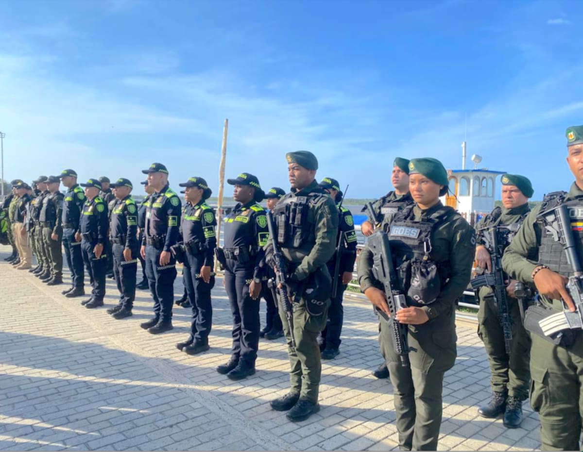 Más de 1.200 policías, hombres y mujeres, estarán disponibles para brindar la seguridad dura la Semana Santa..//Cortesía Policía Mebar.