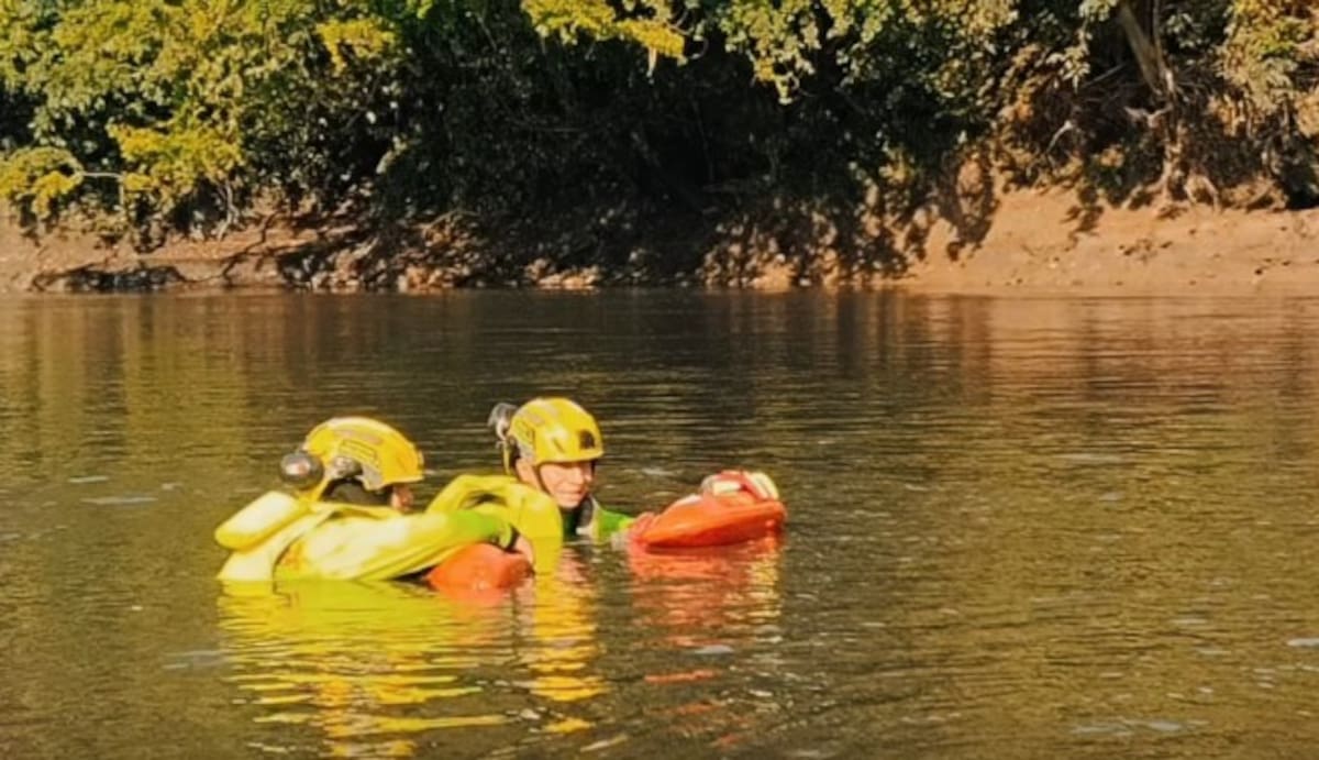 Organismos de socorro adelantan labores de búsqueda en el río Carare, en Cimitarra.