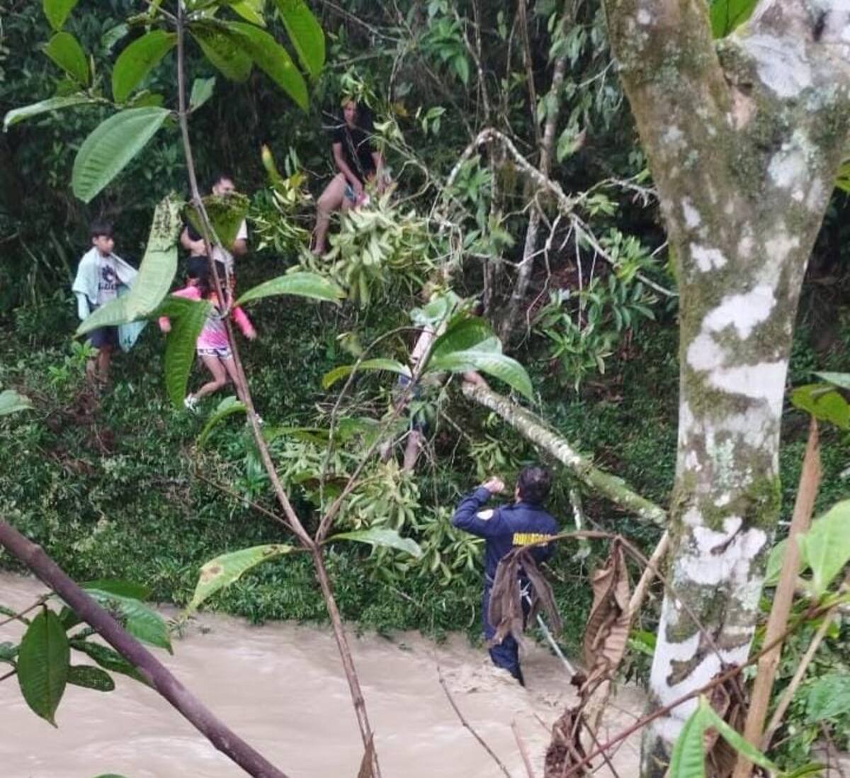 Organismos de socorro lograron poner a salvo a los afectados sin lesiones de gravedad.