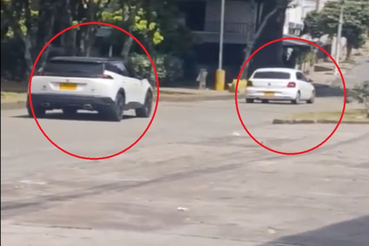 Otra vez disparos en el parque La Ceiba de Bucaramanga: video captó tenso momento entre dos vehículos