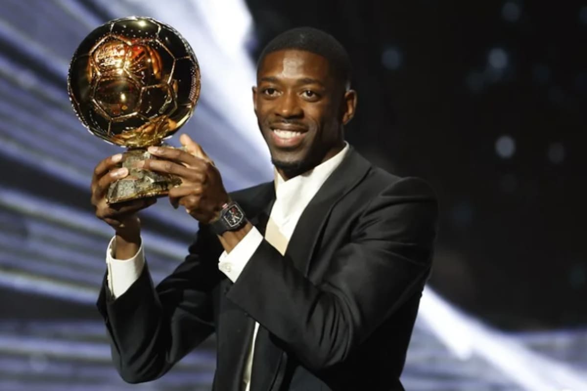 Ousmane Dembélé es el actual ganador del Balón de Oro y otra vez aparece como uno de los opcionados. Foto: EFE.
