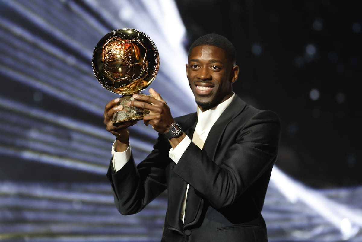 Ousmane Dembélé se consagró como el mejor futbolista del año. //Foto, EFE: Mohammed Badra