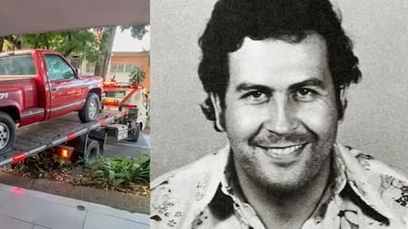La disputa familiar de Pablo Escobar que terminó sacando en grúa su camioneta roja de una casa en Medellín