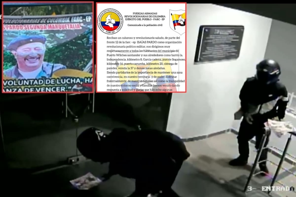 Panfletos, cilindros y pancartas: crece la tensión en Santander por mensajes atribuidos a las disidencias de las Farc