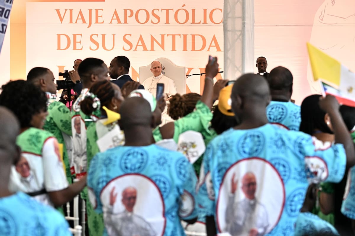 El papa llegó el 21 de abril de 2026 a Guinea Ecuatorial, última etapa de su viaje por África.