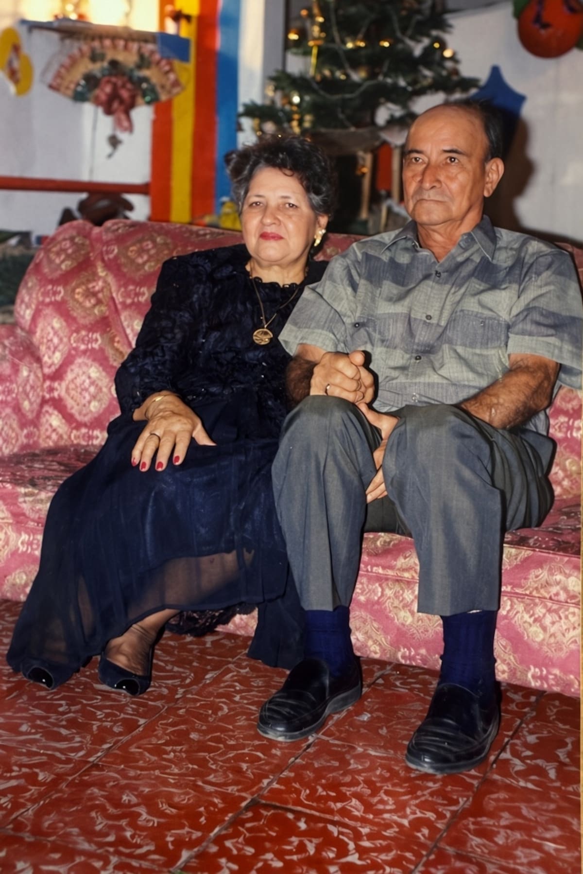 Pedro Elías Riveros y Ana Beltrán construyeron un hogar lleno de deportistas que dejaron en alto el nombre de Santander. Foto: Suministrada.