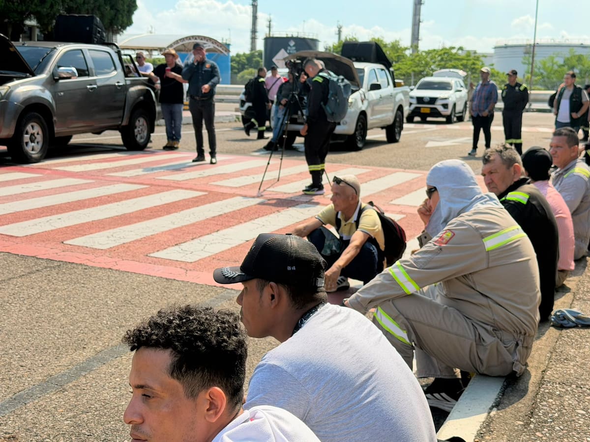 Durante la jornada de paro de 24 horas en el país se registraron bloqueos al interior de la Refinería de Barrancabermeja.
Suministrada/Vanguardia