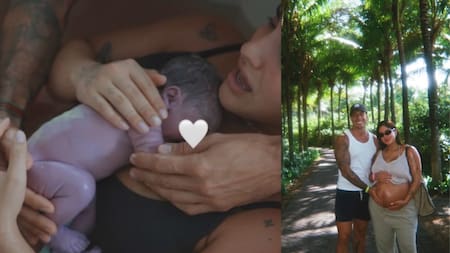 Parto en agua y primeras imágenes: así nació Koa, el hijo de Isabella Ladera y Hugo García