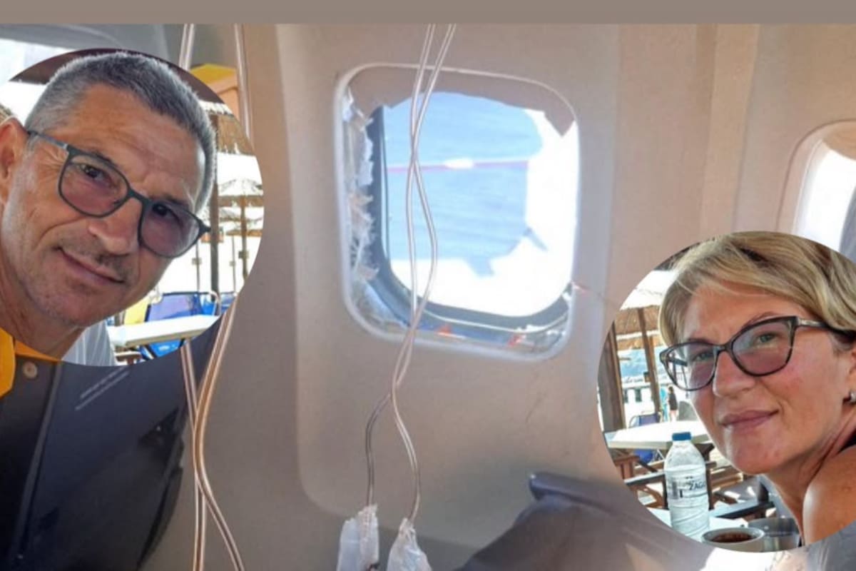 La esposa de Ljubisa Karović, el pasajero serbio que casi fue succionado por la ventanilla de un vuelo de Ryanair el pasado viernes, ha relatado los dos minutos en los que su marido permaneció con el torso fuera del avión.