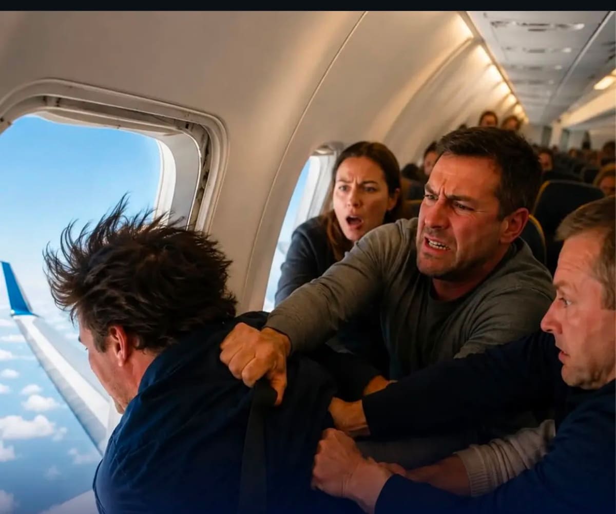 Terror en pleno vuelo: Ventanilla se rompe y succiona parcialmente a un pasajero.